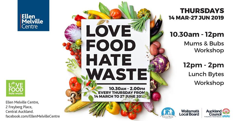 Love Food Hate Waste Community Lunch, Thursdays from 10.30 for parents and midday for everyone